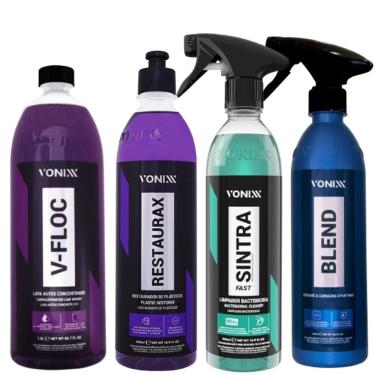 Imagem de Kit Lavagem Automotiva V-floc Blend Sintra Restaurax Vonixx