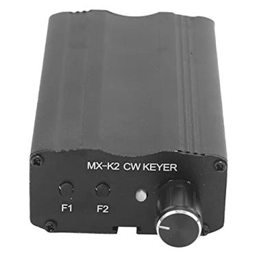 Imagem de Estink MX-K2 Código Morse Keyer CW Paddle Keyer Controlador de Memória Automática Com Grande Capacidade de Armazenamento Modo de Comando de Dados Segmentado para Amplificador de Rádio Controle