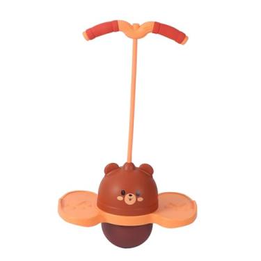 Imagem de oshhni Bola de Pogo para Crianças, Brinquedo de Pular, Brinquedo de Exercícios, Playground de Desenhos Animados, Melhora o Equilíbrio e a Coordenação, de, Marrom