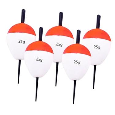Imagem de UGPLM 5 peças de bóias de pesca, bóias de alta flutuabilidade, de espuma, conjunto para pesca de, peixe-gato e, 25g