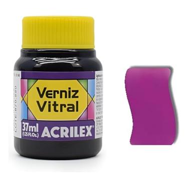 Imagem de Verniz Vitral Para Artesanato Acrilex 37ml Escolha A Cor Perfeito para Copos Garrafas Vaso Outras Perfeito para Copos Garrafas Vasos e Outras Ele Transforma Suas Peças Em Verdadeiras Obras De Arte, Simulando (Violeta 516)