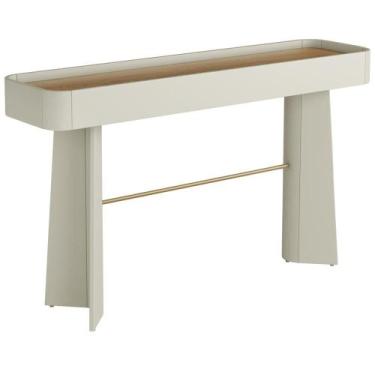 Imagem de Aparador Para Sala De Estar Orgânico Industrial Alef I03 Louro Luna Do