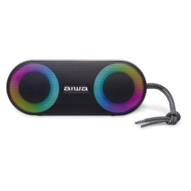 Imagem de Caixa de Som Speaker AIWA SP-01 20W Bluetooth 15H IP65 RGB USB TWS, Bi