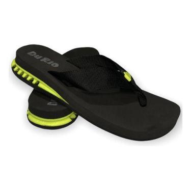 Imagem de Chinelo Masculino Com Salto DuRio Air Para Esporão Fascite Plantar Ort