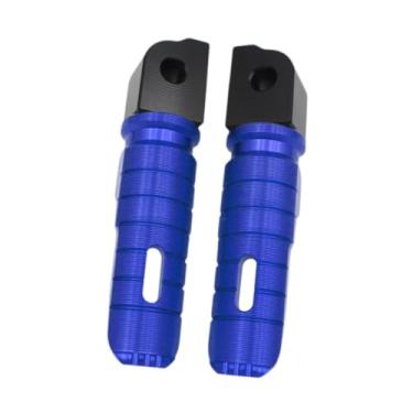 Imagem de Generic 1 par de apoios para os pés traseiros de cicleta, substituição de pedais profissionais antiderrapantes para descanso de para R Ninet F900R, Azul