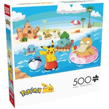Imagem de Buffalo Games - Pokemon - Hora da Ilha - Quebra-cabeça de 500 peças para adultos quebra-cabeça desafiador perfeito para noites de jogo - Tamanho final 53 x 38 cm
