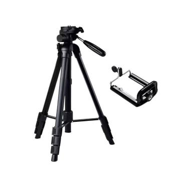 Imagem de Tripé Universal Profissional 1,10M + Suporte Celular Câmera