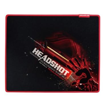 Imagem de Bloody B-070 Grande [43.2 cm x 35.5.6 cm] Superfície de jogos e tapete de rato de eSports para velocidade - Superfície de pano liso - Base de borracha antiderrapante - (preto) - Texturizado para