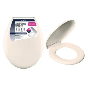Imagem de Assento Sanitário Almofadado Tampa De Privada Bege Atlas