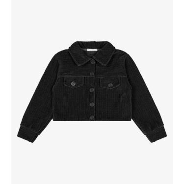 Imagem de Jaqueta Veludo Cotelê Trick Nick Preto, 6, Preto