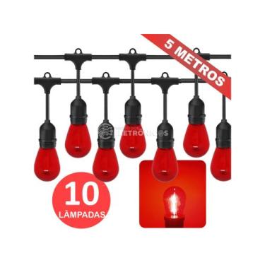 Imagem de Varal com 10 Lâmpadas LED E27 e Adaptador de Tomada Incluso Pronto par
