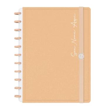 Imagem de Caderno de Disco Inteligente Personalizado Iscool G Solid Glitter Nude
