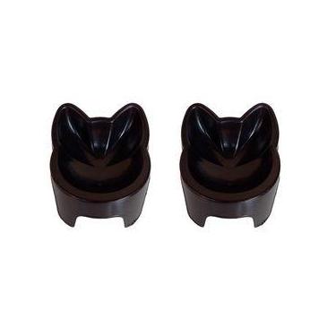 Imagem de KIT 13 Comedouros elevado de GATO  - TF Injetados, Preto