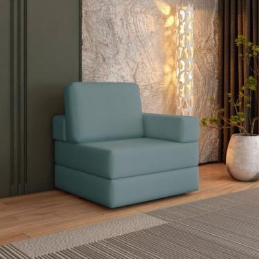 Imagem de Sofá Cama à Vácuo 1 Lugar Linha Modular Flip Magic - Arte Cúbica Estof