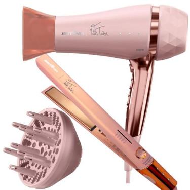 Imagem de Secador De Cabelo Britania Profissional 2100w Ion Tubi Prancha Titaniu