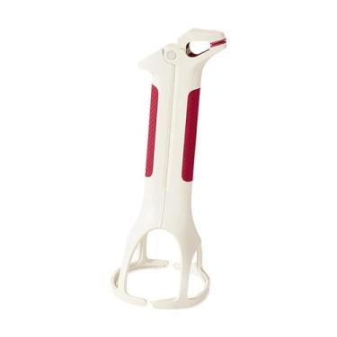 Imagem de Bothyi Grampo de fixação de prato, suporte de tigela, pinça anti-escaldante, pinça de cozinha multiuso, auxiliar de cozinha para forno de restaurante, assar, Branco Vermelho