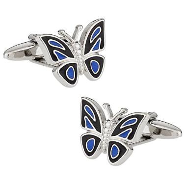 Imagem de Abotoaduras de borboleta Cuff-Daddy em esmalte com caixa de apresentação