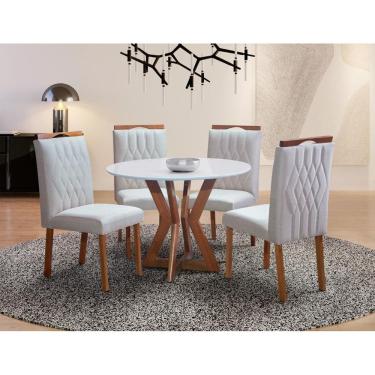 Imagem de Sala de Jantar maciça 4 Cadeiras 1x1 Ibiza  Art Salas