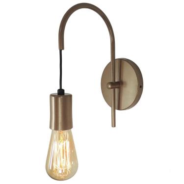 Imagem de Arandela Abajur Luminária Parede Quarto Cama Moderno Bronze