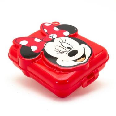 Imagem de Sanduicheira Infantil Mickey ou Minnie 3D Lancheira Escolar Plasútil, 