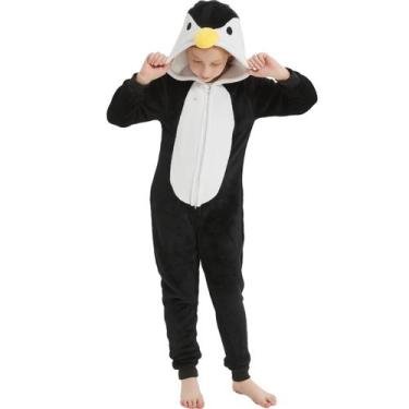 Imagem de Macacão SWEETXIN, fantasia de cosplay infantil unissex, pinguim preto