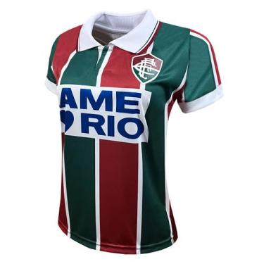 Imagem de Camisa Liga Retrô Fluminense AME O RIO 1995 Feminina, GG