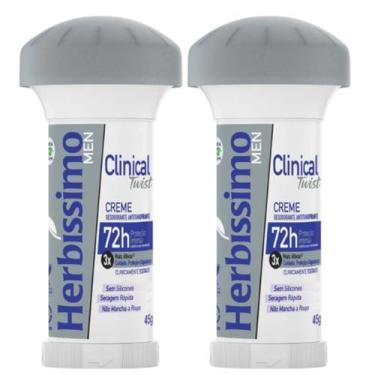 Imagem de Kit 2 Desodorante Cremoso Twist Clinical Men 45G - Dana - Dana Cosméti