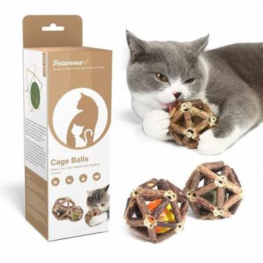 Imagem de Brinquedo para gatos Potaroma Catnip Toys Natural Silvervine Stick, 3 