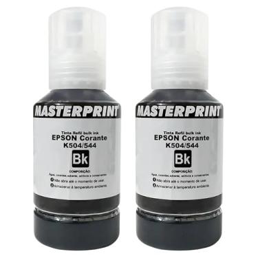 Imagem de Kit Turbo Preto: 2 Tintas Preta Corante Impressoras: L3150 L3250 L3110 L5190 L3210 L5290 L1250 L5590 T544 T504 | Marcas: Premium, KORA ou EVOLUT