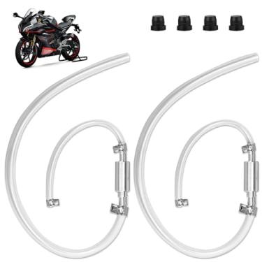 Imagem de KAKUPPA Kit de sangramento de freio de 2 peças, mangueira universal de válvula de retenção unidirecional para sangramento do sistema hidráulico, ferramenta de sangramento de fluido de embreagem de