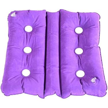 Imagem de Almofada de assento insuflável de ar para escritório, cadeira de rodas médica, almofada de ar, colchão de assento insuflável, antiescaras, evita decúbito, para aliviar a pressão do nervo ciático