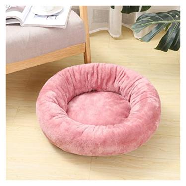 Imagem de LOWLIU Tapete para animais de estimação Almofada para animais de estimação Cama para cães de estimação Canil de sono profundo ninho redondo filhote de cachorro fofo canil pequeno e médio almofada