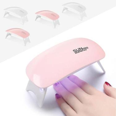 Imagem de Cabine para Unha Gel Acrílica Sun Mini Plus Luz Led e Uv 24w, Rosa, Un