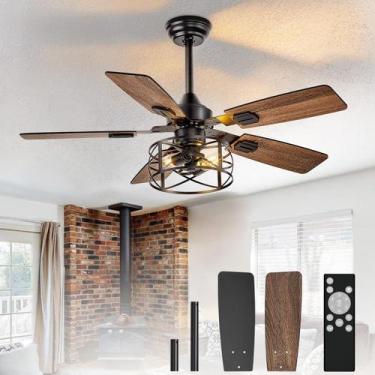Imagem de Ventilador de teto Depuley 42" Dual Finish 5 Blades Remote