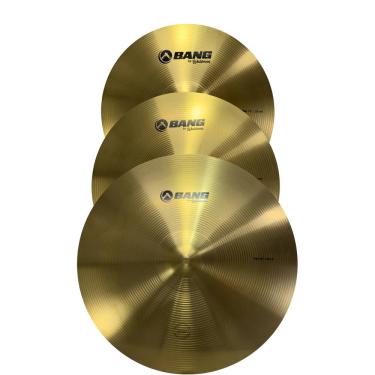 Imagem de Kit Prato Bateria Waldman BNG HH 14" CR16 RD20 Liga Brass