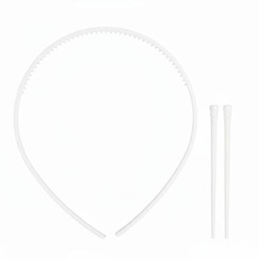 Imagem de Conjunto Enfeite De Cabelo 100 Palitinhos + 50 Tiaras Branca - Russo A