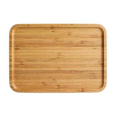 Imagem de Petisqueira Travessa Bandeja Bambu Retangular Servir 25X18Cm