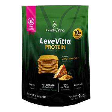 Imagem de Biscoito Leve Vitta Protein Sabor Parmesão Leve Croc 90g