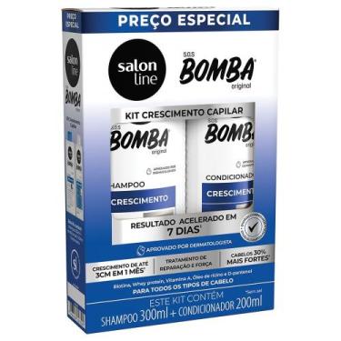Imagem de Kit Shampoo Salon Line SOS Bomba Crescimento 300ml + Condicionador 200