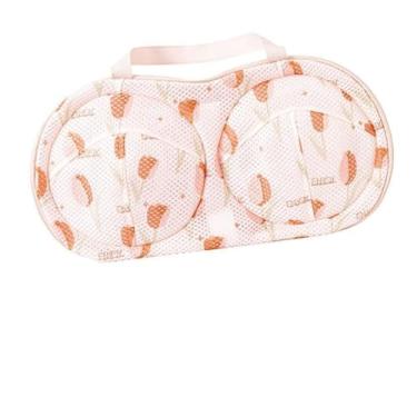 Imagem de Bolsa de roupa grande para sutiã com moldura de suporte 3D, sacos de lavagem de malha para lingerie delicada, proteção de roupa de banho na máquina de lavar, fecho de zíper de poliéster, 32,99 x 19 x