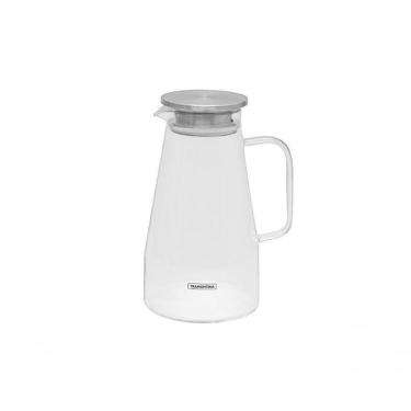 Imagem de Jarra Tramontina Em Vidro Borossilicato 1,8 Litros Com Tampa Aço Inox