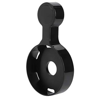 Imagem de Suporte de parede para alto-falante, suporte de parede para alto-falante de plástico, suporte de parede compacto, sem perfuração, suporte universal para alto-falante para mini alto-falante (preto)