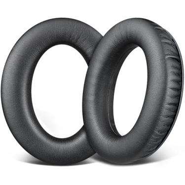 Imagem de SOULWIT Almofadas de substituição almofadas de ouvido para Kingston HyperX Cloud Revolver, Revolver S Gaming Headset (Número do modelo HX-HSCR-BK/NA & HX-HSCRS-GM/NA) auscultadores - Preto