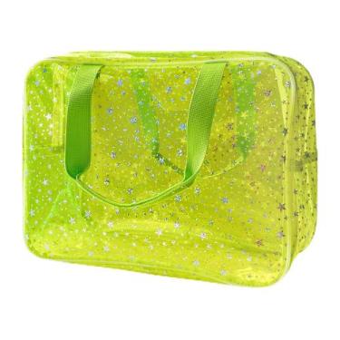 Imagem de Bolsa de cosméticos grande TotePrint Yellow Star e bolsa de viagem com