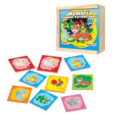 Imagem de Ciabrink Memória Animais Vertebrados 40 Peças Em Madeira