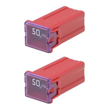 Imagem de Briny River 2 peças de fusível de sopro lento de carro 50A 13133862 compatível com Vauxhall