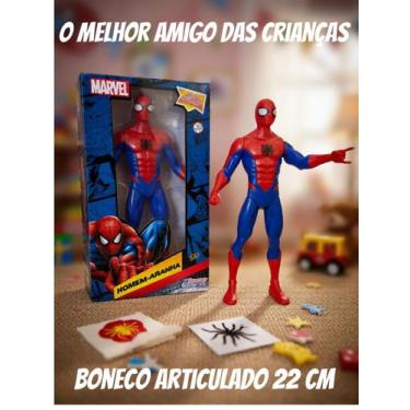 Imagem de Boneco Homem-Aranha Articulado 22cm  Super Herói Marvel Realista! - AL