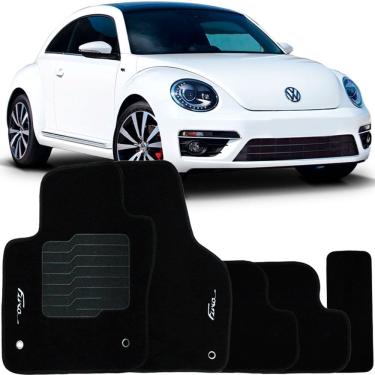 Imagem de Tapete Carpete Fusca 2013 à 2016 Logo Bordado Jogo 5 Peças Personalizado Automotivo