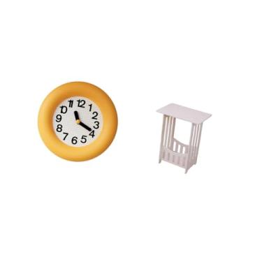 Imagem de Fenteer Relógio de Parede Silencioso Contemporâneo para Cozinha, Sala de Jantar E Quarto, com Mesa de Cabeceira Portátil E Versátil para Hotel, Café, Corredor