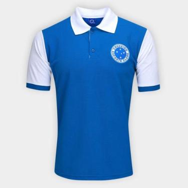 Imagem de Camisa Polo Cruzeiro Masculina - Oldoni Sports, Azul, G